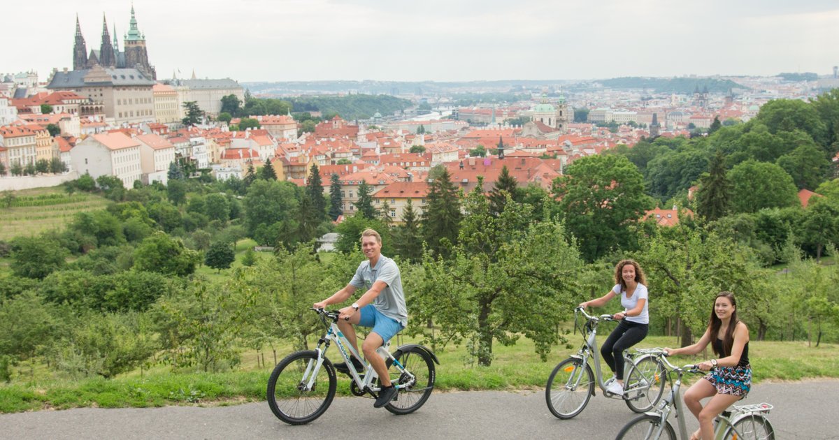 Regular Prague Viewpoints Tour on Bike e Bike or e Scooter Avantgarde Prague